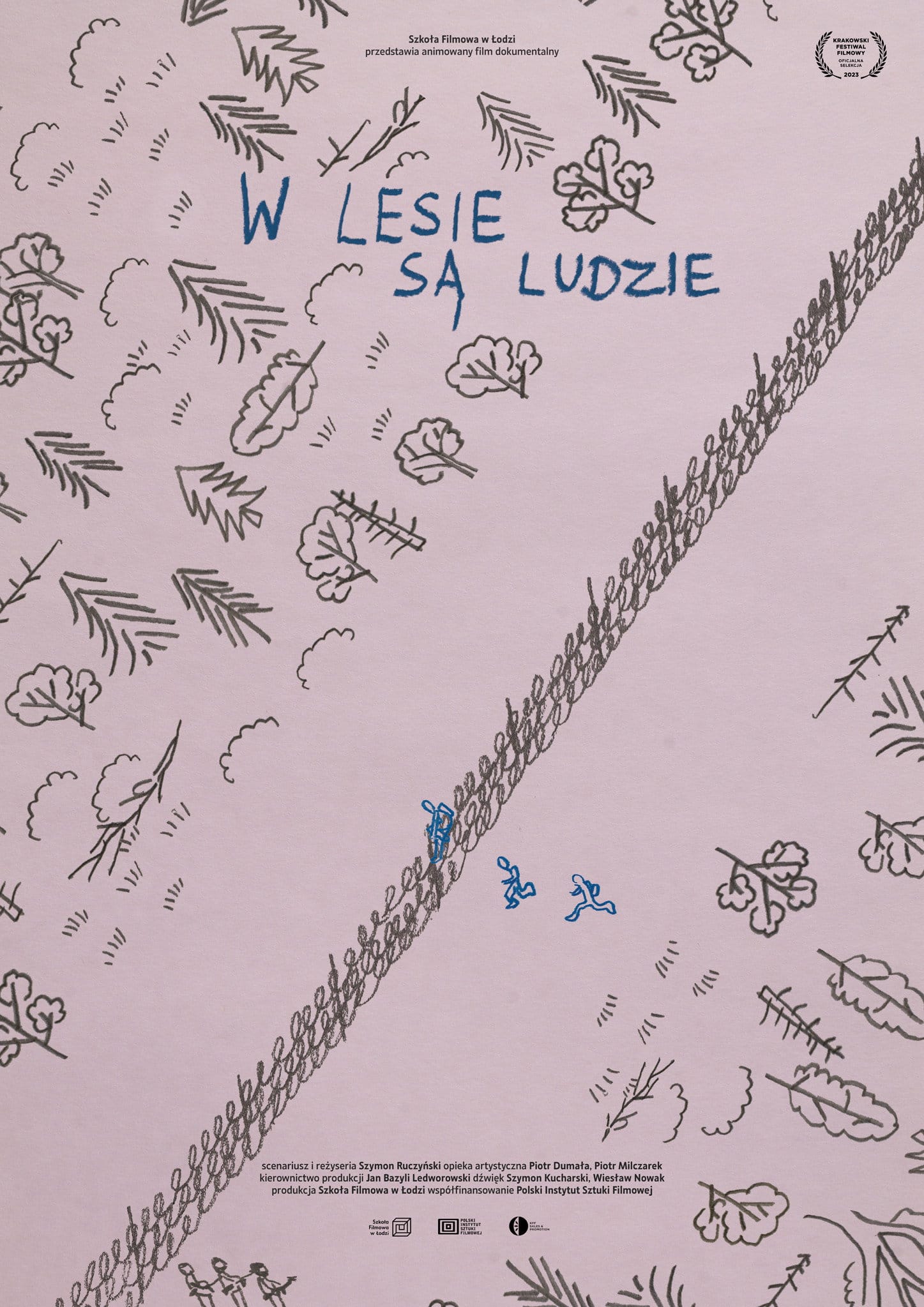W lesie są ludzie